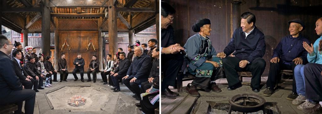 左圖由新華社記者謝環(huán)馳拍攝；右圖由新華社記者蘭紅光拍攝。