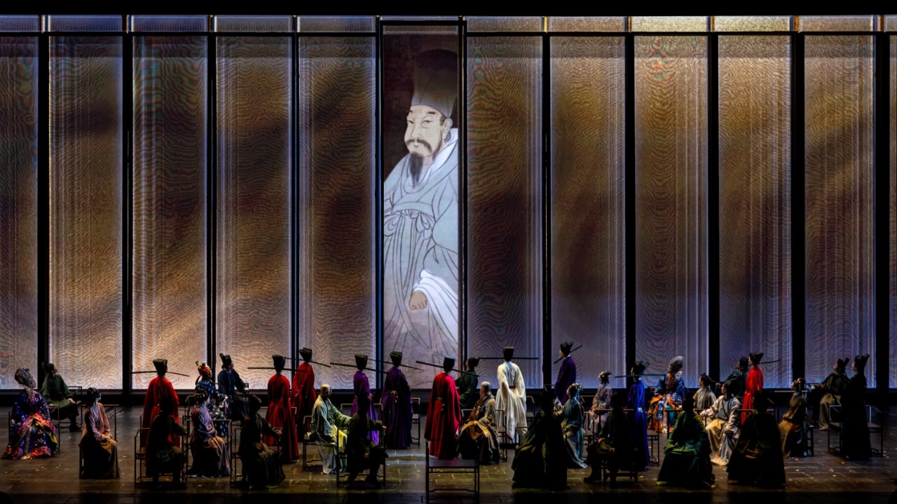 《蘇堤春曉》演出現(xiàn)場(chǎng)。國(guó)家話劇院供圖