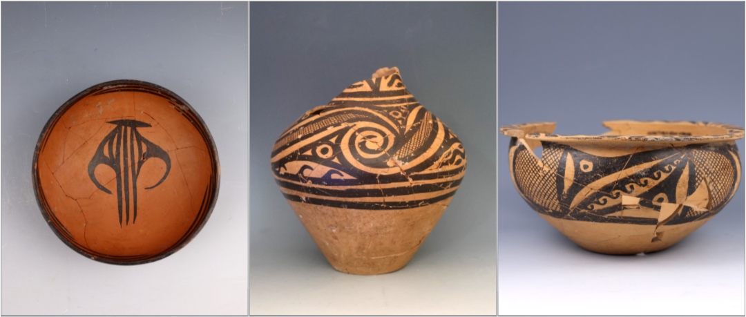 甘肅臨洮寺洼遺址出土的馬家窯類型彩陶。全國(guó)十大考古新發(fā)現(xiàn)活動(dòng)辦公室供圖