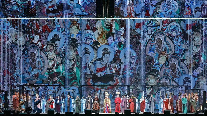 《受到召喚·敦煌》劇照。國(guó)話供圖