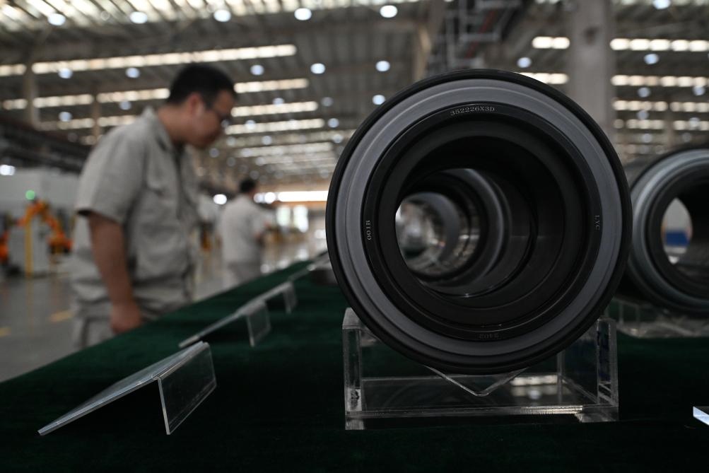 這是洛陽軸承集團(tuán)股份有限公司生產(chǎn)的軸承產(chǎn)品。新華社記者 李嘉南 攝