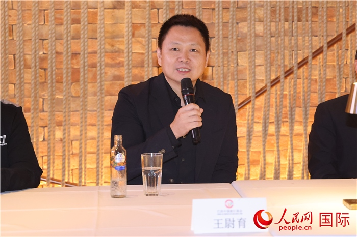 中國駐里約熱內盧總領館副總領事王尉育在座談會上致辭。 人民網(wǎng)記者 時元皓攝